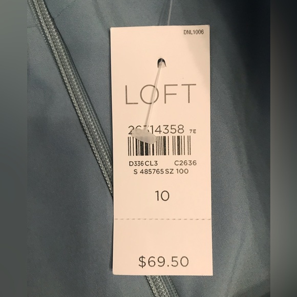NWT Loft Blue Green Wool Mini Skirt 10 - Picture 7 of 9
